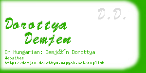 dorottya demjen business card